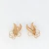 Boucles D’Oreilles Fleur Vintage En Or Rose -Castafiore Boutique boucles doreilles fleur vintage en or rose 893475
