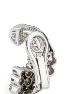 Boucles D'oreilles Lune En Platine Et Diamants -Castafiore Boutique boucles doreilles lune en platine et diamants 339598