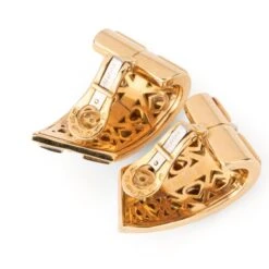 Boucles D'oreilles MARINA B En Or Blanc Et Or Jaune -Castafiore Boutique boucles doreilles marina b en or blanc et or jaune 776563