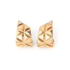 Boucles D'oreilles MARINA B En Or Blanc Et Or Jaune