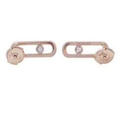 Miller Boucles D'oreilles MESSIKA "Move Uno Pavées" En Or Rose Et Diamants -Castafiore Boutique boucles doreilles messika move uno pavees or rose diamants 519705