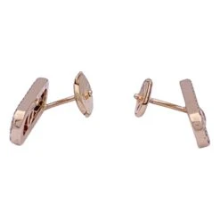 Miller Boucles D'oreilles MESSIKA "Move Uno Pavées" En Or Rose Et Diamants -Castafiore Boutique boucles doreilles messika move uno pavees or rose diamants 714119