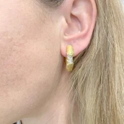 Miller Boucles D'oreilles M.Gérard En Or Jaune Et Diamants -Castafiore Boutique boucles doreilles mgerard en or jaune et diamants 640279