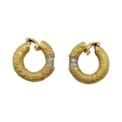 Miller Boucles D'oreilles M.Gérard En Or Jaune Et Diamants -Castafiore Boutique boucles doreilles mgerard en or jaune et diamants 778563