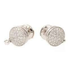 Boucles D'oreilles MONTBLANC "Dame Blanche" En Or Blanc Et Diamant -Castafiore Boutique boucles doreilles montblanc dame blanche en or blanc et diamant 193587