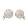 Boucles D'oreilles MONTBLANC "Dame Blanche" En Or Blanc Et Diamant