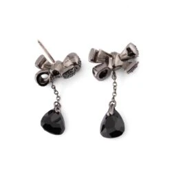 Boucles D'oreilles Nœuds Pomellato Modèle Forever En Or Gris Noirci Et Onyx -Castafiore Boutique boucles doreilles noeuds pomellato modele forever en or gris noirci et onyx 641974