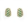 Boucles D'oreilles - Or. Diamants Et émeraudes -Castafiore Boutique boucles doreilles or diamants et emeraudes 590039