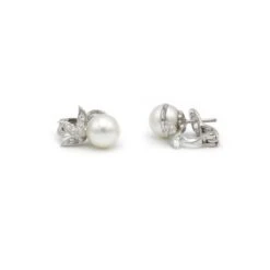 Boucles D'oreilles - Or, Diamants & Perles -Castafiore Boutique boucles doreilles or diamants perles 678790