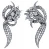 Boucles D'oreilles Or Gris Diamants -Castafiore Boutique boucles doreilles or gris diamants 411225