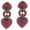 Boucles D'oreilles Or Jaune Diamants Rubis 10 Boucles D'oreilles Or Jaune Diamants Rubis -Castafiore Boutique boucles doreilles or jaune diamants rubis 274210