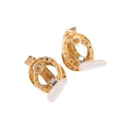 Boucles D'oreilles HERMÈS En Or Jaune -Castafiore Boutique boucles doreilles or jaune signee hermes 989866