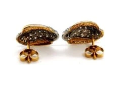 Boucles D'oreilles Pavée Diamants En 2 Ors 7 Boucles D'oreilles Pavée Diamants En 2 Ors -Castafiore Boutique boucles doreilles pavee diamants en 2 ors 661877