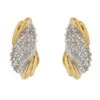 Boucles D'oreilles Pavées En Or Jaune Et Blanc Et Diamant -Castafiore Boutique boucles doreilles pavees en or jaune et blanc et diamant 544164