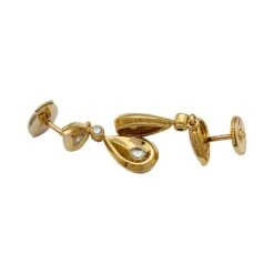 Miller Boucles D'oreilles Pendantes CARTIER En Or Jaune Et Diamants -Castafiore Boutique boucles doreilles pendantes cartier en or jaune et diamants 502819