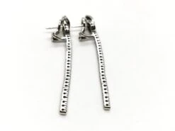 Boucles D'oreilles Pendantes En Or Blanc Pavées Diamants 11 Boucles D'oreilles Pendantes En Or Blanc Pavées Diamants -Castafiore Boutique boucles doreilles pendantes en or blanc pavees diamants 906639