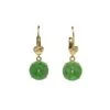 Boucles D'oreilles - Or & Jade -Castafiore Boutique boucles doreilles pendantes en or jaune et jadeite 971982