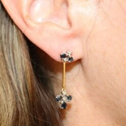 Boucles D'oreilles Pendantes En Or Jaune, Or Blanc Et Saphir 11 Boucles D'oreilles Pendantes En Or Jaune, Or Blanc Et Saphir -Castafiore Boutique boucles doreilles pendantes en or jaune or blanc et saphir 7498409