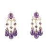 Boucles D'oreilles Pendantes Girandoles En Or Jaune Et Améthystes 11 Boucles D'oreilles Pendantes Girandoles En Or Jaune Et Améthystes -Castafiore Boutique boucles doreilles pendantes girandoles en or jaune et amethystes 992558