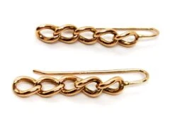 Boucles D'oreilles Pendantes Maille En Or Jaune -Castafiore Boutique boucles doreilles pendantes maille en or jaune 528439