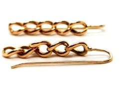 Boucles D'oreilles Pendantes Maille En Or Jaune -Castafiore Boutique boucles doreilles pendantes maille en or jaune 673637