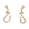 Miller Boucles D'oreilles Pendantes PASQUALE BRUNI "Snake" En Or Rose Et Diamants