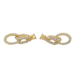 Boucles D'oreilles PIAGET En Or Jaune Et Diamants -Castafiore Boutique boucles doreilles piaget en or jaune et diamants 300026