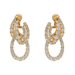 Boucles D'oreilles PIAGET En Or Jaune Et Diamants