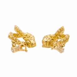 Boucles D'oreilles PIAGET En Or Jaune Et Diamants -Castafiore Boutique boucles doreilles piaget en or jaune et diamants 634019