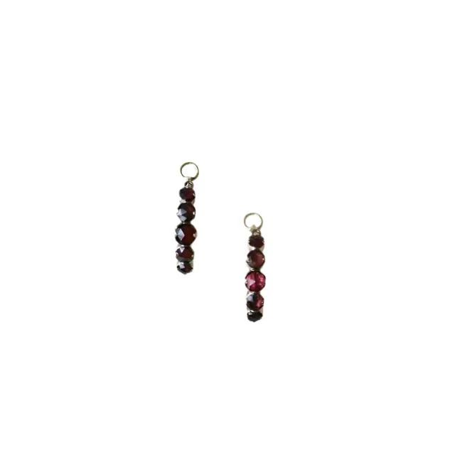 Boucles D'oreilles Poissardes, Grenats, Or Jaune 4 Boucles D'oreilles Poissardes, Grenats, Or Jaune – Image 4