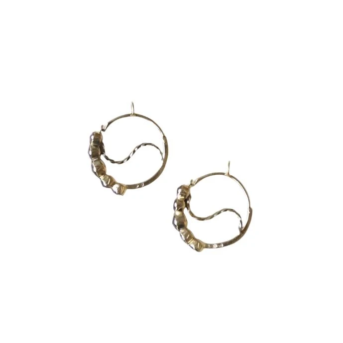 Boucles D'oreilles Poissardes, Grenats, Or Jaune 1 Boucles D'oreilles Poissardes, Grenats, Or Jaune
