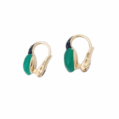 Miller Boucles D'oreilles Dormeuses POMELLATO "Capri" En Or, Chrysoprase Et Saphirs 7 Miller Boucles D'oreilles Dormeuses POMELLATO "Capri" En Or, Chrysoprase Et Saphirs -Castafiore Boutique boucles doreilles pomellato capri or chrysoprase saphirs 265450