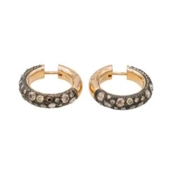 Boucles D'oreilles Pomellato Créoles Tango Or Rose Diamant Brun -Castafiore Boutique boucles doreilles pomellato creoles tango or rose diamant brun 846172