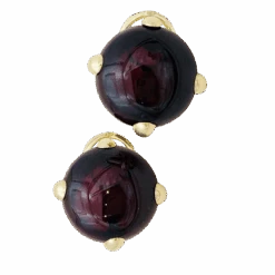 Miller Boucles D'oreilles Clips POMELLATO "Griffe" En Or Jaune Et Grenat -Castafiore Boutique boucles doreilles pomellato griffe grenat or jaune 765753