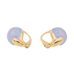 Boucles D'oreilles POMELLATO "Luna" En Or Jaune Et Calcédoine 11 Boucles D'oreilles POMELLATO "Luna" En Or Jaune Et Calcédoine -Castafiore Boutique boucles doreilles pomellato luna en or jaune et calcedoine 956895