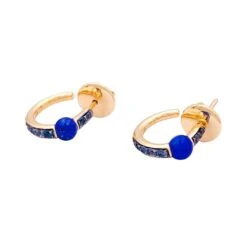 Miller Boucles D'oreilles POMELLATO "M'ama Non M'ama" En Or Rose, Saphirs Et Lapis-lazuli -Castafiore Boutique boucles doreilles pomellato mama non mama en or rose saphirs et lapis lazuli 996436