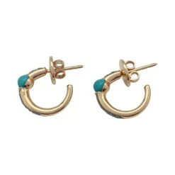 Miller Boucles D'oreilles POMELLATO "M'ama Non M'ama" En Or Rose, Zircons Et Turquoises -Castafiore Boutique boucles doreilles pomellato mama non mama en or rose zircons et turquoises 886093