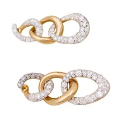 Miller Boucles D'oreilles POMELLATO "Tango" En Or Rose Et Diamants -Castafiore Boutique boucles doreilles pomellato tango en or rose et diamants 400929