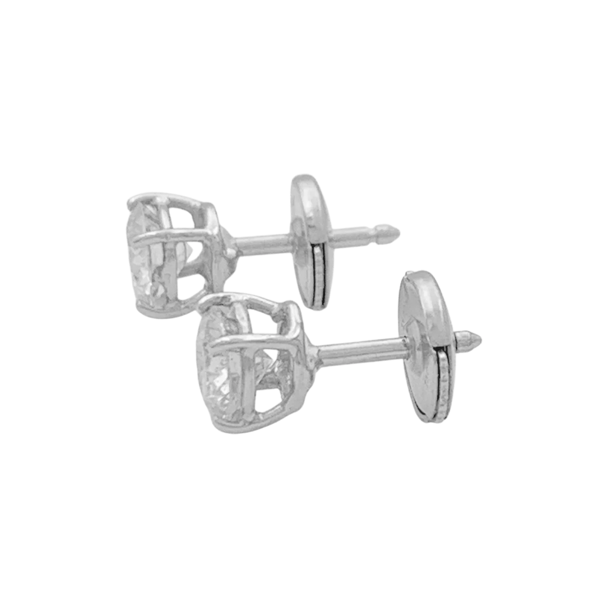 Miller Boucles D'oreilles Puces En Or Blanc Et Diamants 5 Miller Boucles D'oreilles Puces En Or Blanc Et Diamants – Image 5