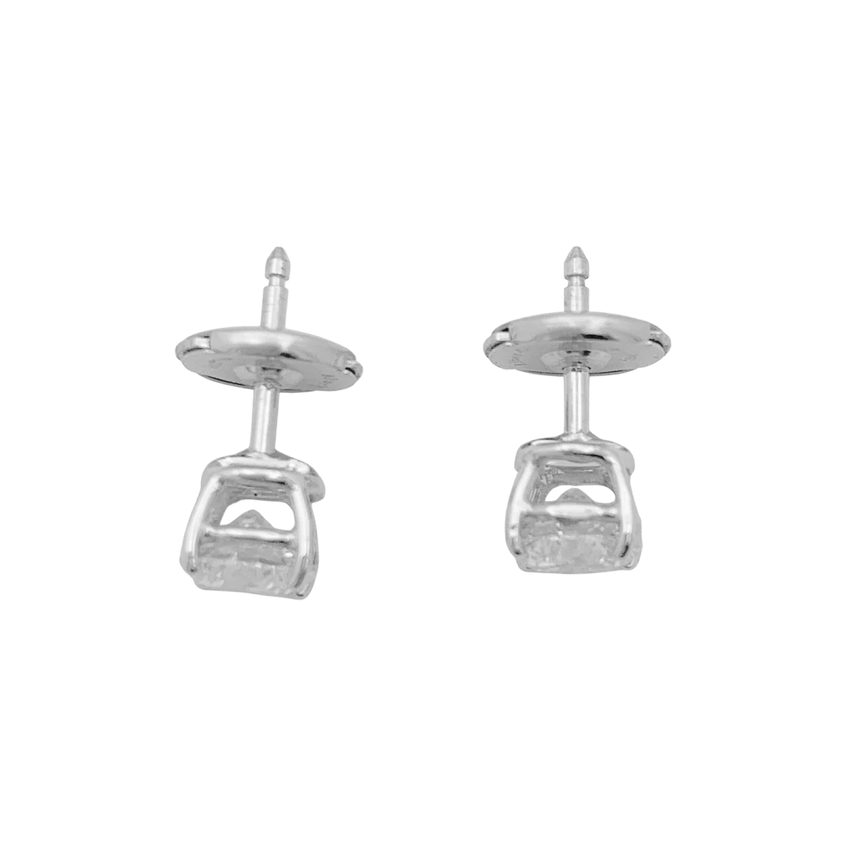 Miller Boucles D'oreilles Puces En Or Blanc Et Diamants 6 Miller Boucles D'oreilles Puces En Or Blanc Et Diamants – Image 6
