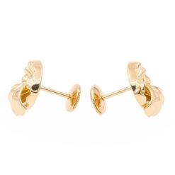 Boucles D'oreilles Puces En Or Jaune -Castafiore Boutique boucles doreilles puces en or jaune 190502