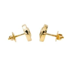 Boucles D'oreilles Puces En Or Jaune, émeraudes Et Diamants 10 Boucles D'oreilles Puces En Or Jaune, émeraudes Et Diamants -Castafiore Boutique boucles doreilles puces en or jaune emeraudes et diamants 400004