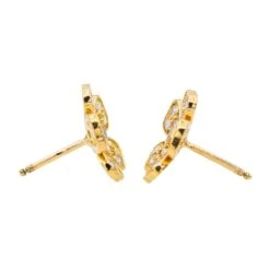 Boucles D'oreilles Puces Fleurs En Or Jaune Et Diamants 12 Boucles D'oreilles Puces Fleurs En Or Jaune Et Diamants -Castafiore Boutique boucles doreilles puces en or jaune et diamants 532624