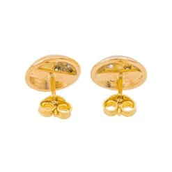 Boucles D'oreilles Puces En Or Rose Et Diamant -Castafiore Boutique boucles doreilles puces en or rose et diamant 548700