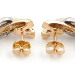 Boucles D'oreilles Puces GUY LAROCHE En 2 Ors, Rubis Et Diamants 11 Boucles D'oreilles Puces GUY LAROCHE En 2 Ors, Rubis Et Diamants -Castafiore Boutique boucles doreilles puces guy laroche en 2 ors rubis et diamants 116870