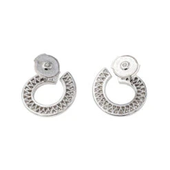 Boucles D'oreilles Puces Or Blanc Diamant 13 Boucles D'oreilles Puces Or Blanc Diamant -Castafiore Boutique boucles doreilles puces or blanc diamant 937117