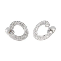 Boucles D'oreilles Puces Or Blanc Diamant 12 Boucles D'oreilles Puces Or Blanc Diamant -Castafiore Boutique boucles doreilles puces or blanc diamant 959486