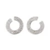 Boucles D'oreilles Puces Or Blanc Diamant -Castafiore Boutique boucles doreilles puces or blanc diamant 991332