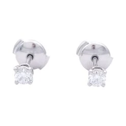 Miller Boucles D'oreilles Puces TIFFANY & CO. En Platine Et Diamants -Castafiore Boutique boucles doreilles puces tiffany co en platine et diamants 276954