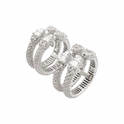 Miller Boucles D'oreilles REPOSSI "Ophydienne" En Or Blanc Et Diamants -Castafiore Boutique boucles doreilles repossi ophydienne or blanc diamants 852830